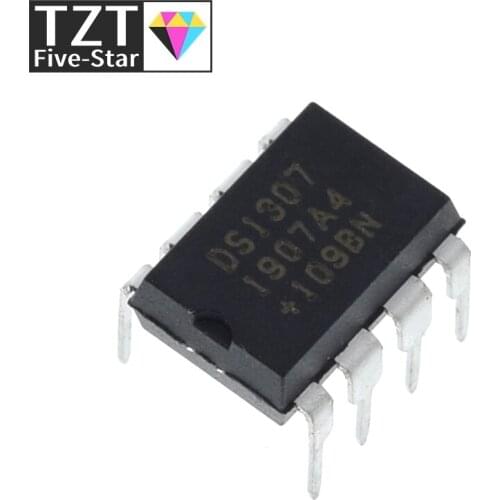 TZT 10pcs DS1307 1307 DIP-8 Real Time Clock 64x8 Serial I2C RTC new original