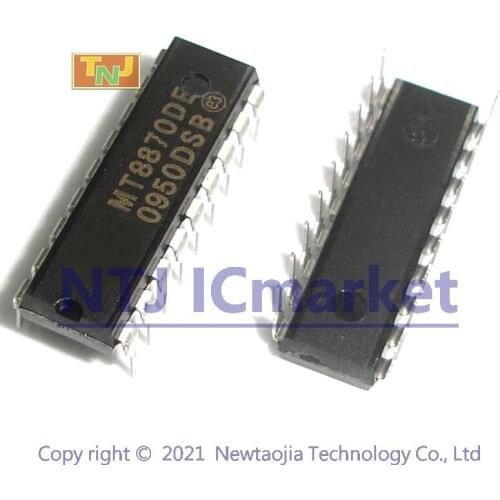 10 PCS MT8870DE DIP-18 MT8870 Integrated DTMF Receiver IC CHIP