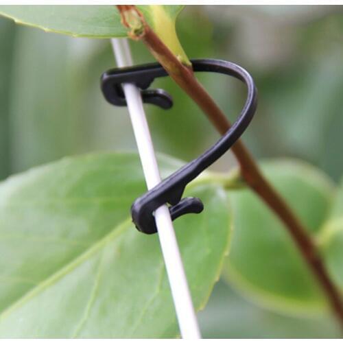 100pcs Garden Plant Vines Tied Buckle Fixed Lashing Hook Agricultural Greenhouse Vegetable Gadget Garden Plastic Planters