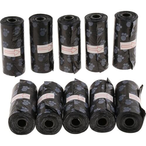 150 Pcs Standard Waste Bags Guaranteed Leak-proof, 10 Rolls, Doggy Poo Bags