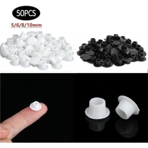 50p Furniture Hole Covers Protection Screw Cover Decor Dust Plug Stopper Cabinet Drill Hole Plug Hardware Grommet Stopper 5-10mm