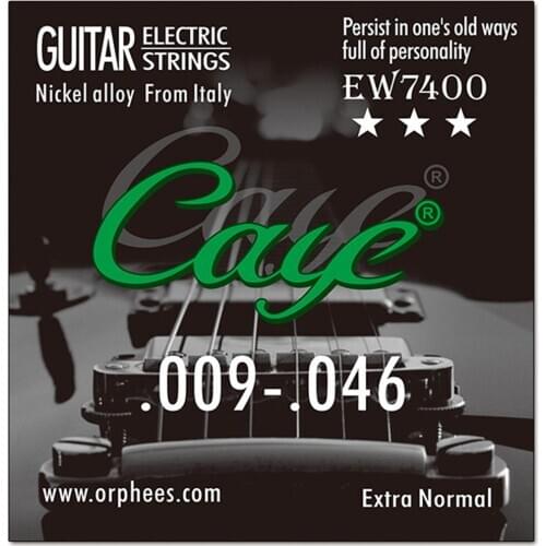 Caye EW Series 6 Pcs Electric Guitar Strings Hexagonal Carbon Steel Nickel Plating Guitar String