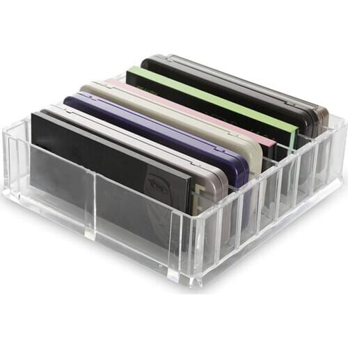 Acrylic Makeup Organizer Compact Makeup Palette Organizer 8 Spaces Makeup Holder