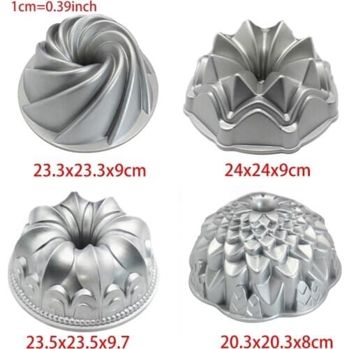 Aluminum Cake Mold Cake And Mousse Baking Tool Double Sided Gauze Cake Mold Tool Cake Pan Non Stick Shaped Tube Pan For Kitchen