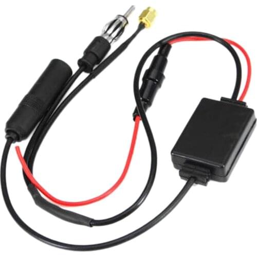 Car Radio FM AM Antenna Signal Amplifier Booster 12V for Marine Car Boat RV