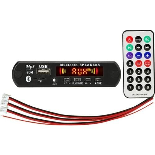 Automobile Car Bluetooth MP3 WMA FM AUX Decoder Board Plate Module TF SD Card USB Radio Car MP3 Speaker Accessories