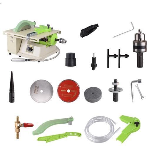 New 220V Jewelry Rock Polishing Buffer Bench Lathe & Polisher Machine Set 1380W