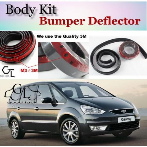 Bumper Lip Deflector Lips For Ford Galaxy Front Spoiler Skirt For TopGear Fans Car View Tuning / Body Kit / Strip