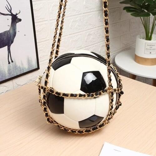 Bee In FLy Personality Football Round Ball Clutch Purses for Women Evening Handbags Ladies Party Bag