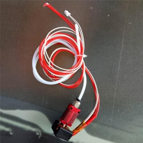 Hotend Extruder Kit with 0.4mm Nozzle Aluminum Heating Block Silicone Cover for Creality 3D Printer Ender-5 Printer Accessories