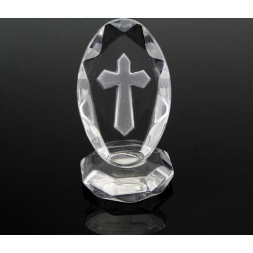 Creative Crystal Cross Standing Baby Christening First Communion Souvenirs Wedding Favors Gifts LX4578