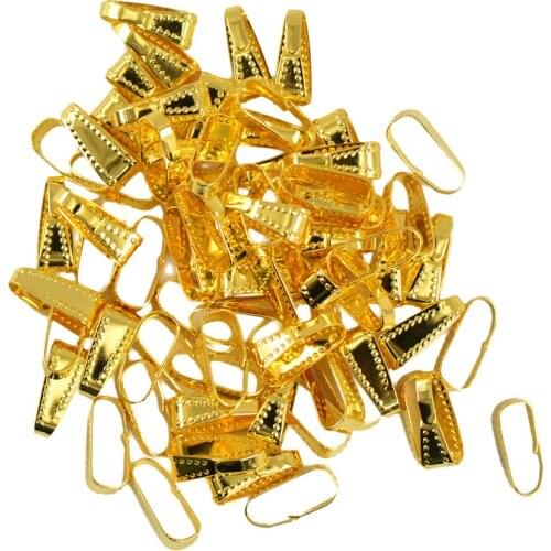 100Pcs of Dot Pattern Brass Spring Bail Connector Clasps DIY Jewelry 11 mm(Choose color)