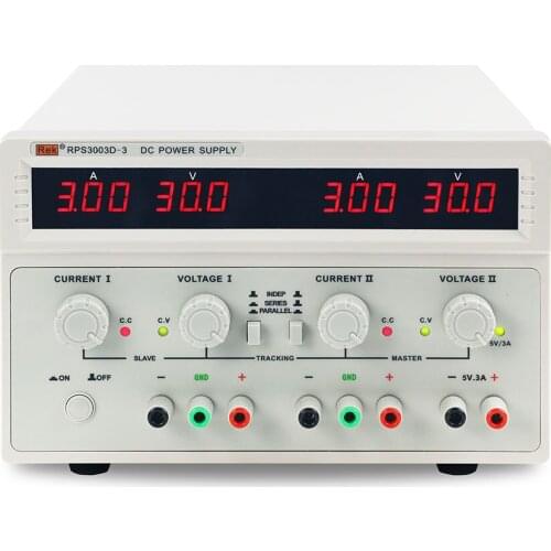 Linear DC power supply 30V 3A adjustable stabilized voltage source with double output 5V/3A fixed output