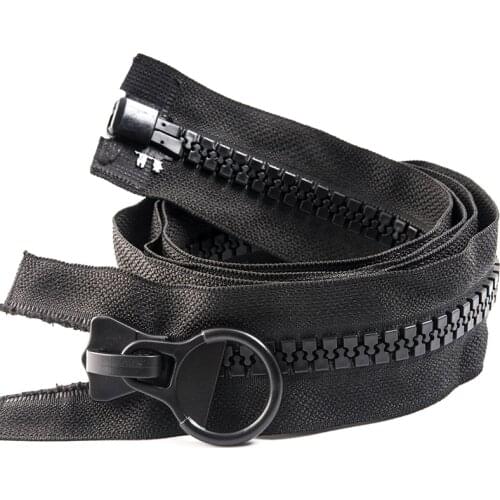 8# resin zipper for sewing long zip 4pcs 250cm 8pcs 300cm detachable for bags tent luggages sofa black white high quality