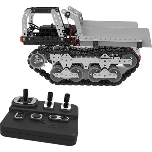 DIY RC Tracked Crane Model 2.4Ghz 10-CH Assembly Model Kit Birthday Gifts