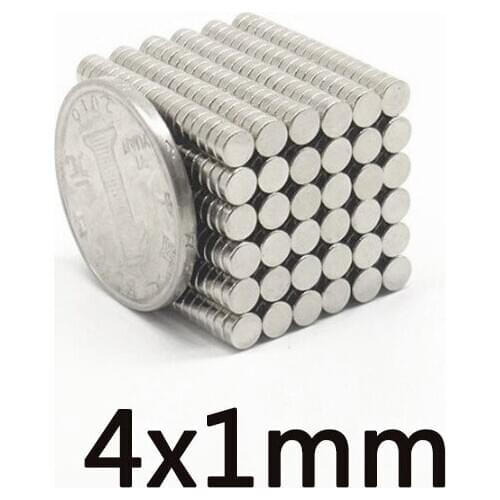 100/200/500/PCS Search Minor disc Magnet Bulk Small Round Magnets 4x1mm Neodymium round N35 Strong Magnets 4*1 mm