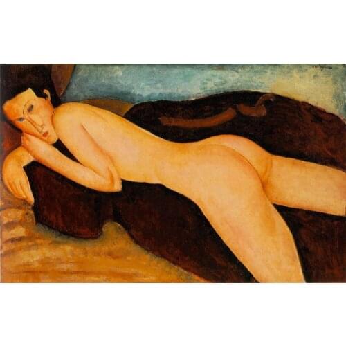 Reclining Nude from the Back Amedeo Modigliani oil painting for sale online High quality Portrait painting woman Hand painted