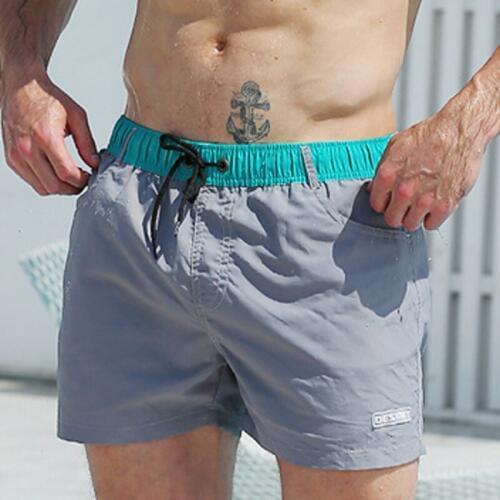 Desmiit Beach Shorts Mens Swimwear Mens Swimming Shorts Men Swim Trunk Lined Boardshort Surf Short Man Board Sport Bathing Suit