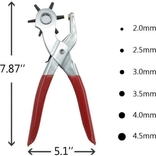 Hole Punch Decoration Professional Sewing for Leather for Heavy-Duty Fabrics with Sewing Needles Hole Punch Belt Punch Pvc Card
