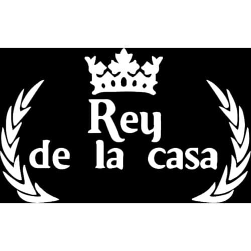 Rey de la casa Vinyl Wall Stickers for Spanish quotes Wall Decal decoration For Livingroom Home Decor Waterproof Decals RU471