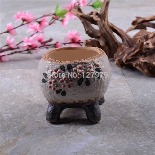 Hand painted, South Korea flower pots, succulents, flowerpot, glaze, pottery vases, wholesale