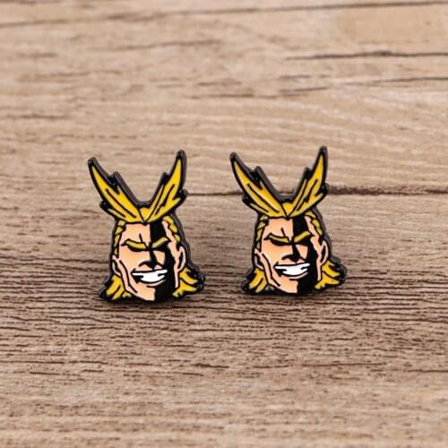 BG1190 Cute Anime Cool Boy Stainless Steel Ear Stud Earrings For Women Enamel Jewelry Earrings Children Girls