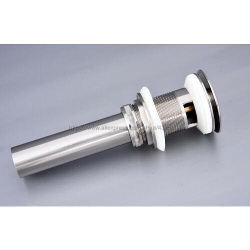 Bathroom Basin Faucet Sink Pop Up Drain Overflow Brushed Nickel bathroom parts faucet accessories Brand New Nsd071