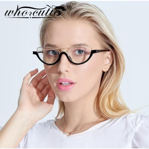 Vintage Fashion Cat Eye Sunglasses Women 2020 Brand Design Transparent Frame Green Gradient Lens Sun Glasses Female Sunny S312