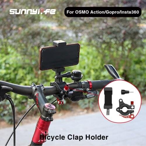 Sunnylife Outdoor Cycling Bicycle Seatpost Clap Mobile Phone Holder For Action Camera Gopro Insta360 Osmo Camera Accessories