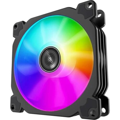 JONSBO FR-925 FR-901 RGB 90mm high air volume light effect case fan 5V 3PIN ARGB CPU cooling fan PWM for small case 9cm radiator