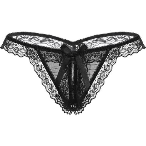 Womens sexy lingerie lace perspective temptations briefs passion open underwear thong porno exrotic G-string femme panties
