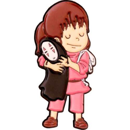 No Face and Kiki Pin Studio Ghibli Badge Enamel Pin