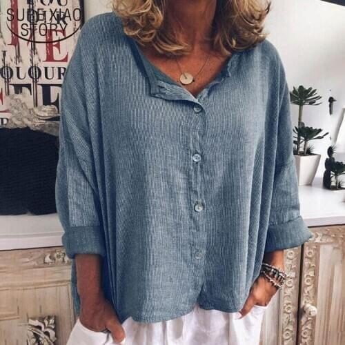 2021 Spring Solid Long Sleeves Blouse Fashion Cardigan Plus Size Tops Streetwear Women Casual Single-breasted Autumn Shirt 12415