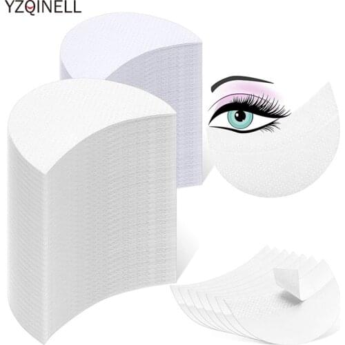 300Pcs Eyeshadow Pad White Eyeshadow Shield Eyeshadow Patches Under Eye Pads for Preventing Makeup Residue Eyelash Extensions