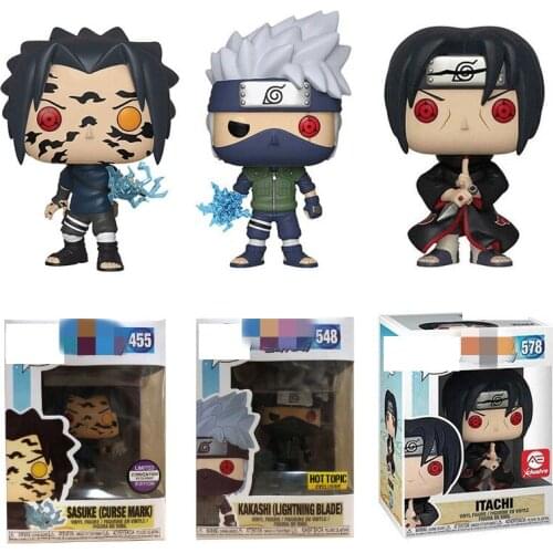 Anime Models Hatake Kakashi Garage Kits 3Pcs/Set 10CM Uchihah Itachi PVC Mini Action Figure Model Desk Props For Kids Gifts