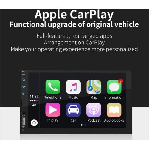 2DIN Car Radio Touch Screen FM Multimedia Video Player Bluetooth Car MP5 Player For Android/IOS Auto Car Play