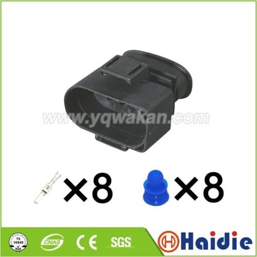 Free shipping 5sets 8pin VW 3.5mm automotive waterproof plug 3A0973834 electrical cable connector 3A0 973 834