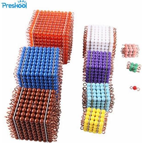 Montessori Kids Toy Baby Plastic Colorful Beads Groups Ladder Learning Educational Preschool Training Brinquedos Juguets