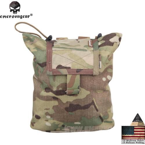 Emersongear Folding Dump Pouch Multicam MOLLE Tactical Large Magazine Dump Pouch US 500D Multicam Fabrics & Webbing