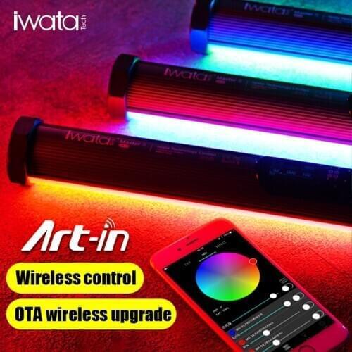 Iwata Master S RGB Light Tube Handheld LED Light Photography Lighting Stick for Studio Photo Video Soft Tube Llight
