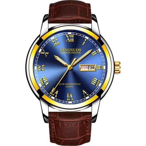 Мужские золотые часы KINOS China At AliExpress