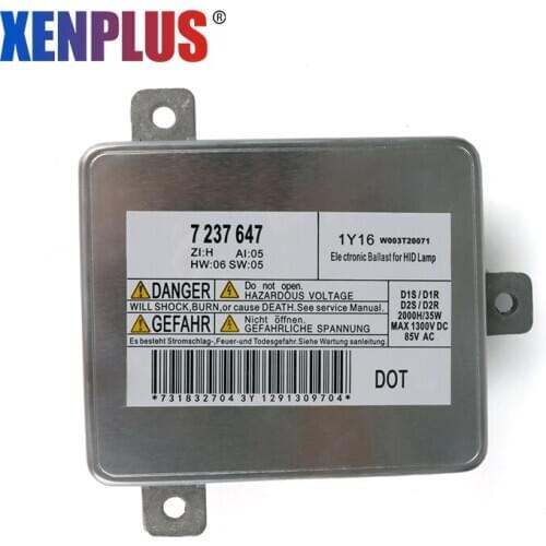 Xenplus 1pcs 100% new OEM HID Xenon Ballast W003T20071 7237647 For BMW Series 3 5 7 X Z F20 F21 E90 E91 F10 F01 E84 63117237647