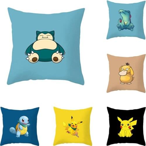 Pokemon Throw pillowcase Cartoons Pikachu Anime Pillowcase Home sofa chair bedroom Balloons Home textile decorative pillowcase