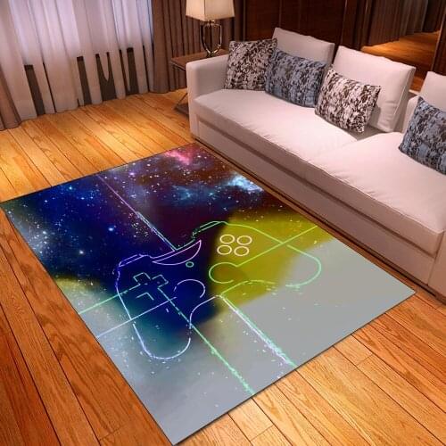 Gamer-Popular Cushion Art In Europe and America 3D Pattern Printing Carpet Hall Bedroom Cold Pressing Fashionable Carpet