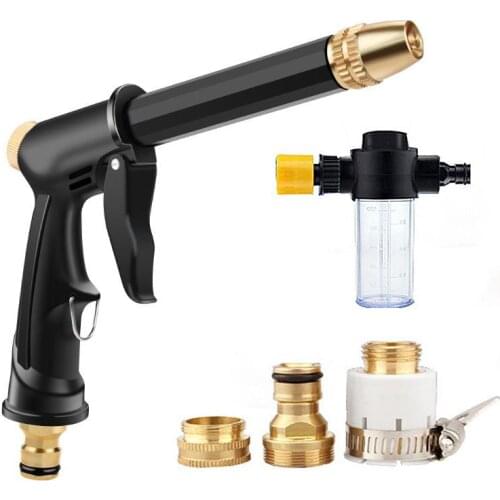 Portable High-pressure Water Gun For Cleaning Car Wash Machine Garden Watering Hose Nozzle Sprinkler Foam Water Gun dropshiping