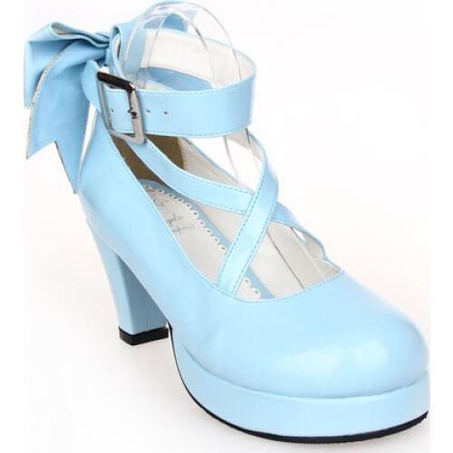 Princess sweet lolita shose Lolilloliyoyo antaina lolita shoes bow princess shoes dress shoes platform shoes an9803 cosplay