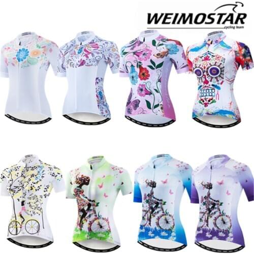 Weimostar Cycling Jersey Women Summer MTB Mountain Bike Tops Breathable Bicycle Clothing Outdoor Sports Biking Sweatshirt