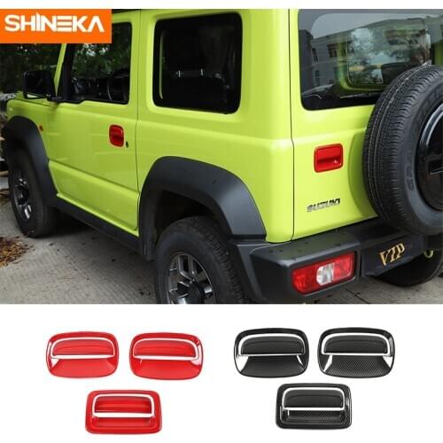 Exterior Stickers For Suzuki Jimny Car Front Side Door Rear Tail Door Handle Decoration Cover Stickers For Suzuki Jimny 2019