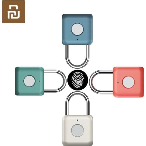 Youpin USB Rechargeable Smart Keyless Electronic Fingerprint Lock Home Anti-theft Safety Security Lock Door Luggage Case Lock