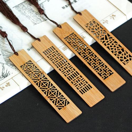 1pc Wooden Bookmarks Classic Vintage Hollow Retro Chic Bookmark fir Gifts MUMR999